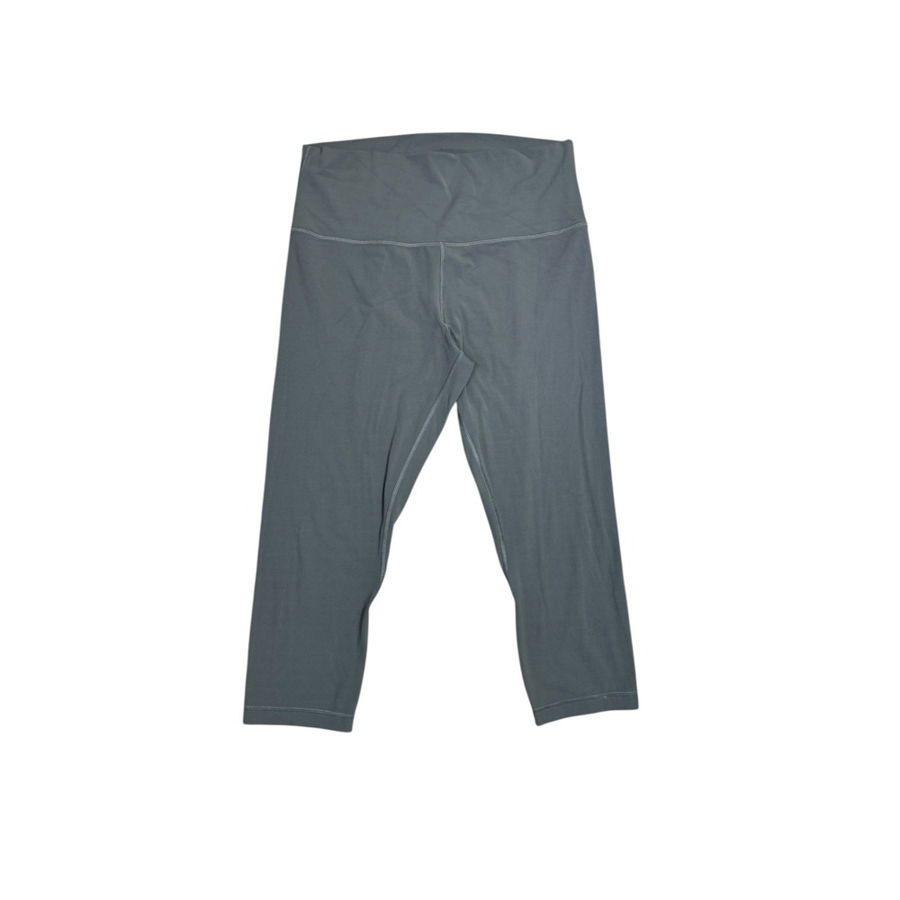 Lululemon‎ Pants Womens 12 Green Align High-Rise Crop 21" Athleisure Gym LW6BGFS